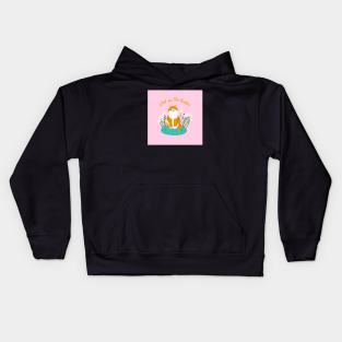 Cat in the garden Kids Hoodie